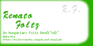 renato foltz business card